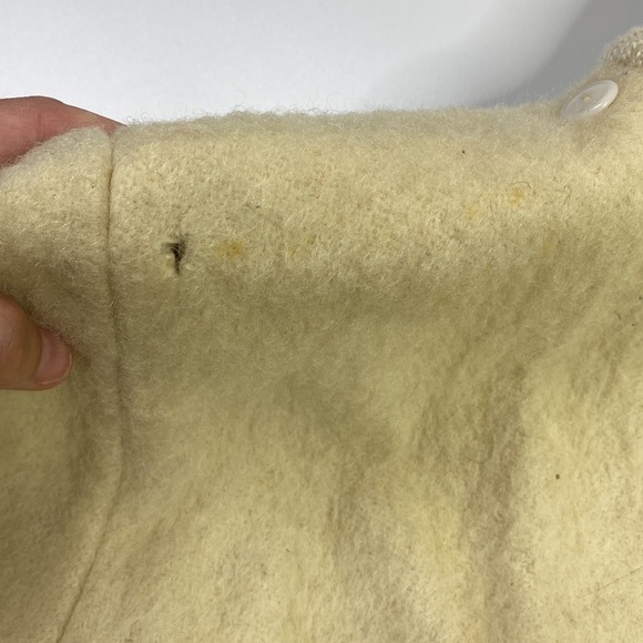 Vintage Hudson Bay 50's Bay Striped Pure Wool Blanket Coat Jacket Large - Picture 6 of 14